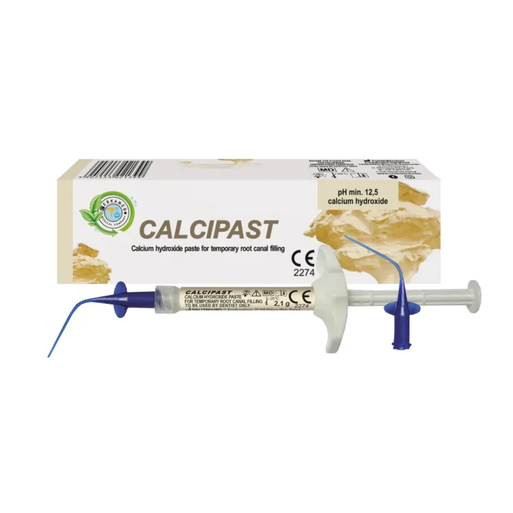 CALCIPAST 2,1g calcium hydroxide pasta za privremeno punjenje korijenskog kanala, Cerkamed