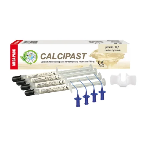 CALCIPAST MEGA PACK 4x2,1g calcium hydroxide pasta za privremeno punjenje korijenskog kanala, Cerkamed